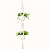 Handmade jute macrame hanger