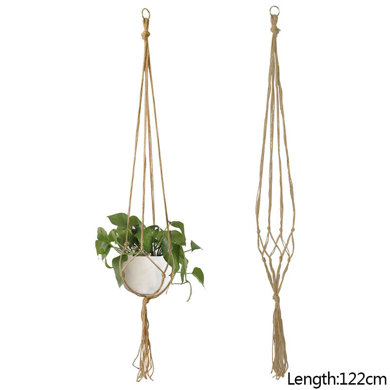 Handwoven Macrame Pot Holder Decor