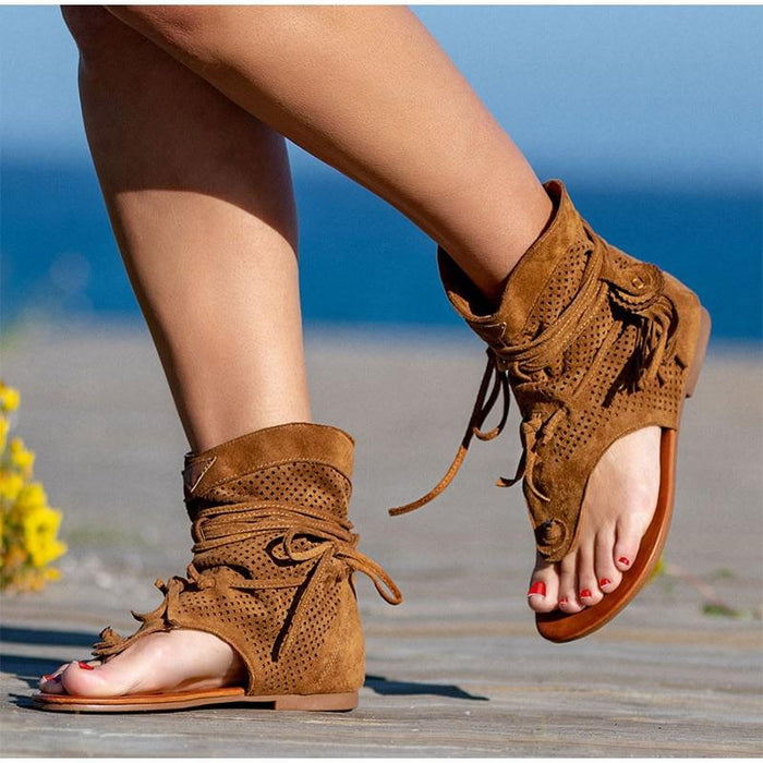 Knee High Gladiator Sandals