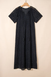 Lace beach dress back view