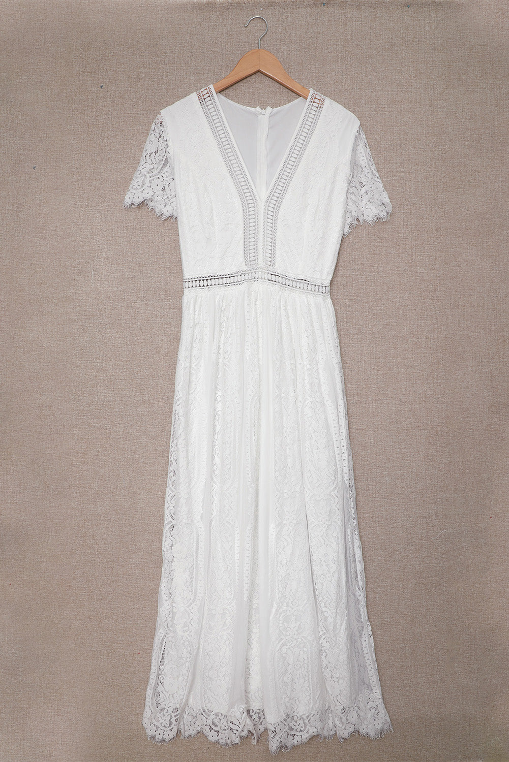 Lace bohemian dress back view