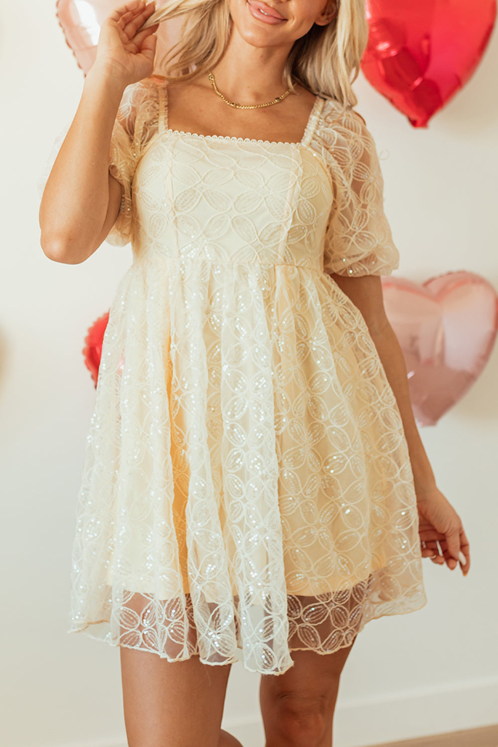 Lace Boho Mini Dress