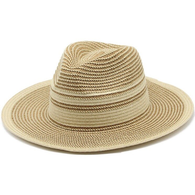 Ladies Straw Fedora Hat