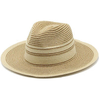 Ladies Straw Fedora Hat