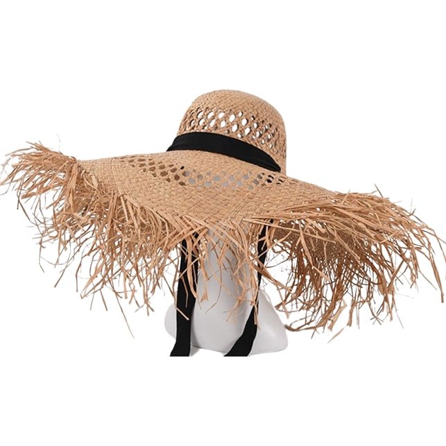 Ladies Wide Brim Straw Hats