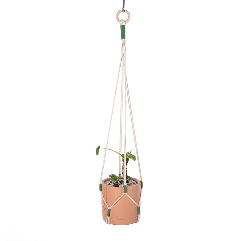 Large knotted jute hanger