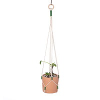 Large knotted jute hanger