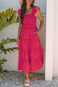 Layered boho dress feminine silhouette