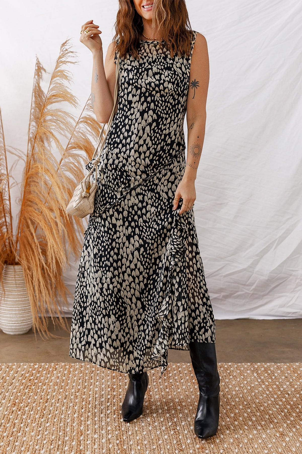 Leopard Print Maxi Dress