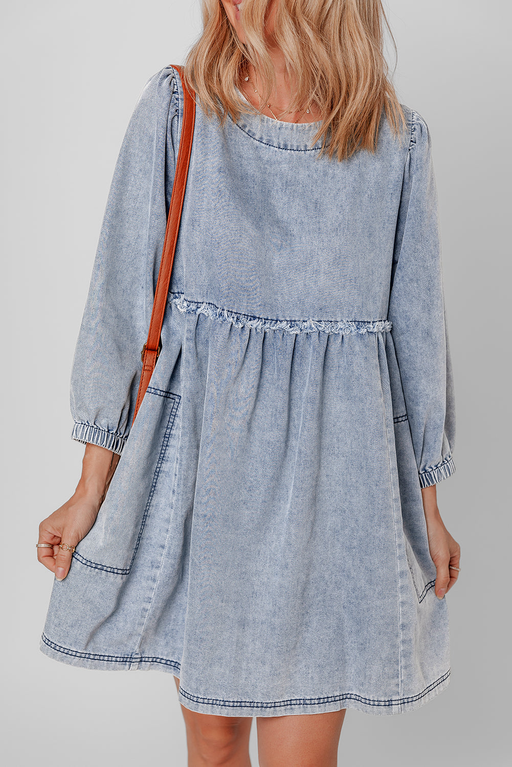Light Wash Bohemian Summer Dress