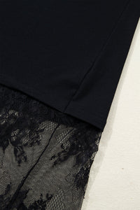 Lightweight black floral beach dress