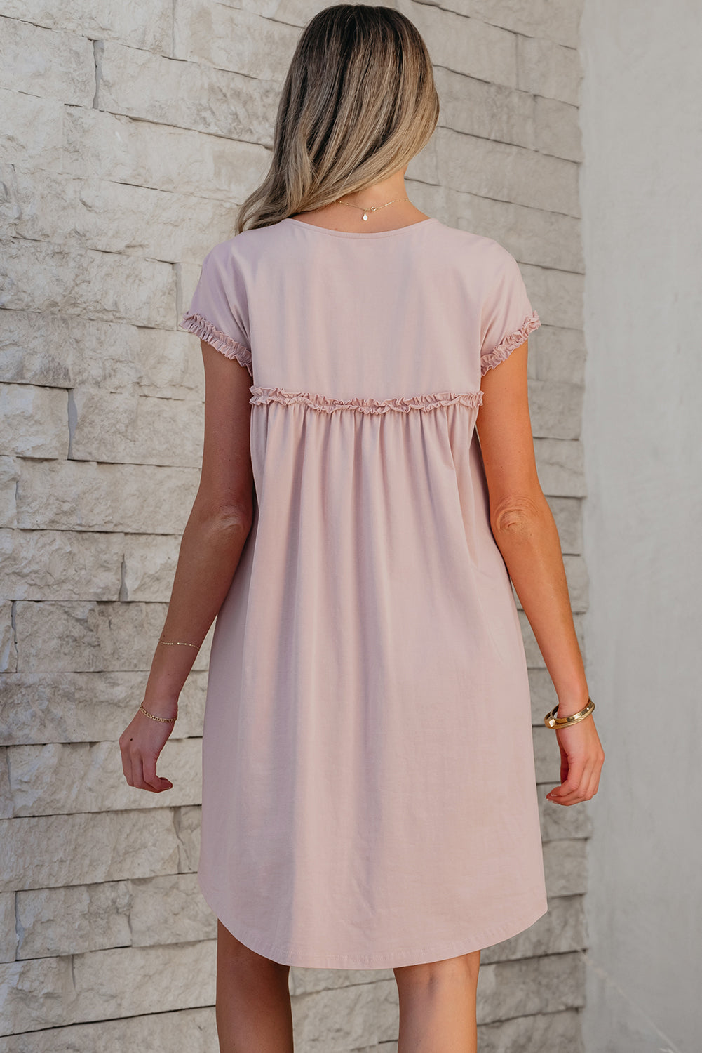 Lightweight Bohemian Cotton Mini Dress