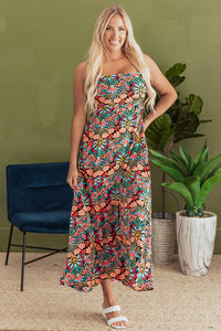 Lightweight bohemian dress close-up
