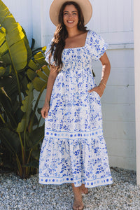 Lightweight bohemian floral sundress