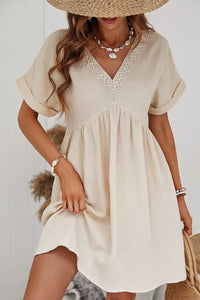 Lightweight Bohemian Lace Dress Closeup