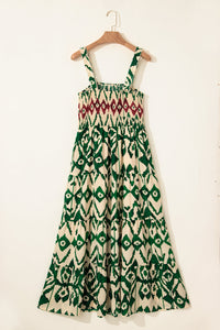 Lightweight bohemian maxi dress closeup