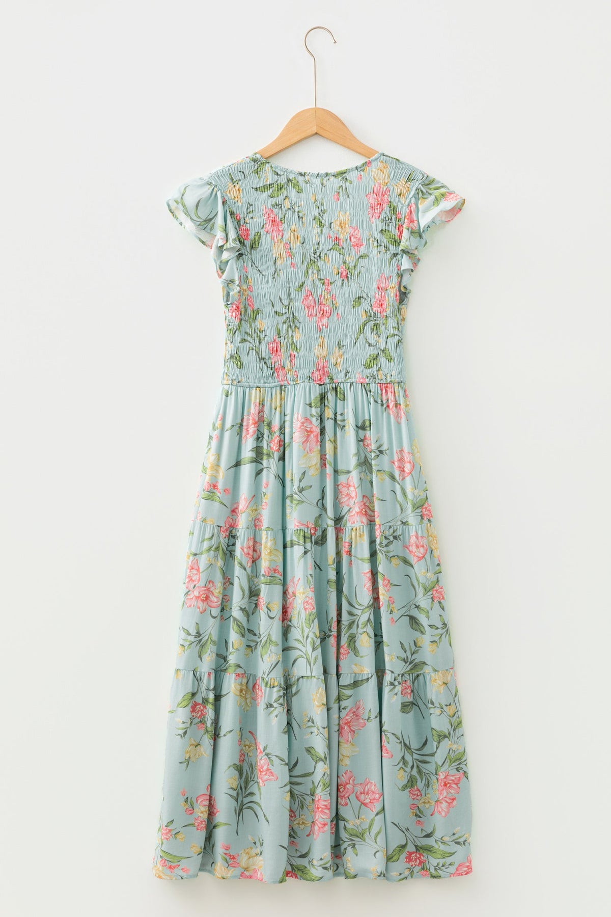 Lightweight bohemian smocked sundress