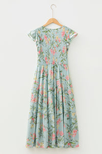 Lightweight bohemian smocked sundress