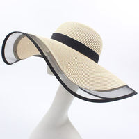 Lightweight Bohemian Straw Beach Hat