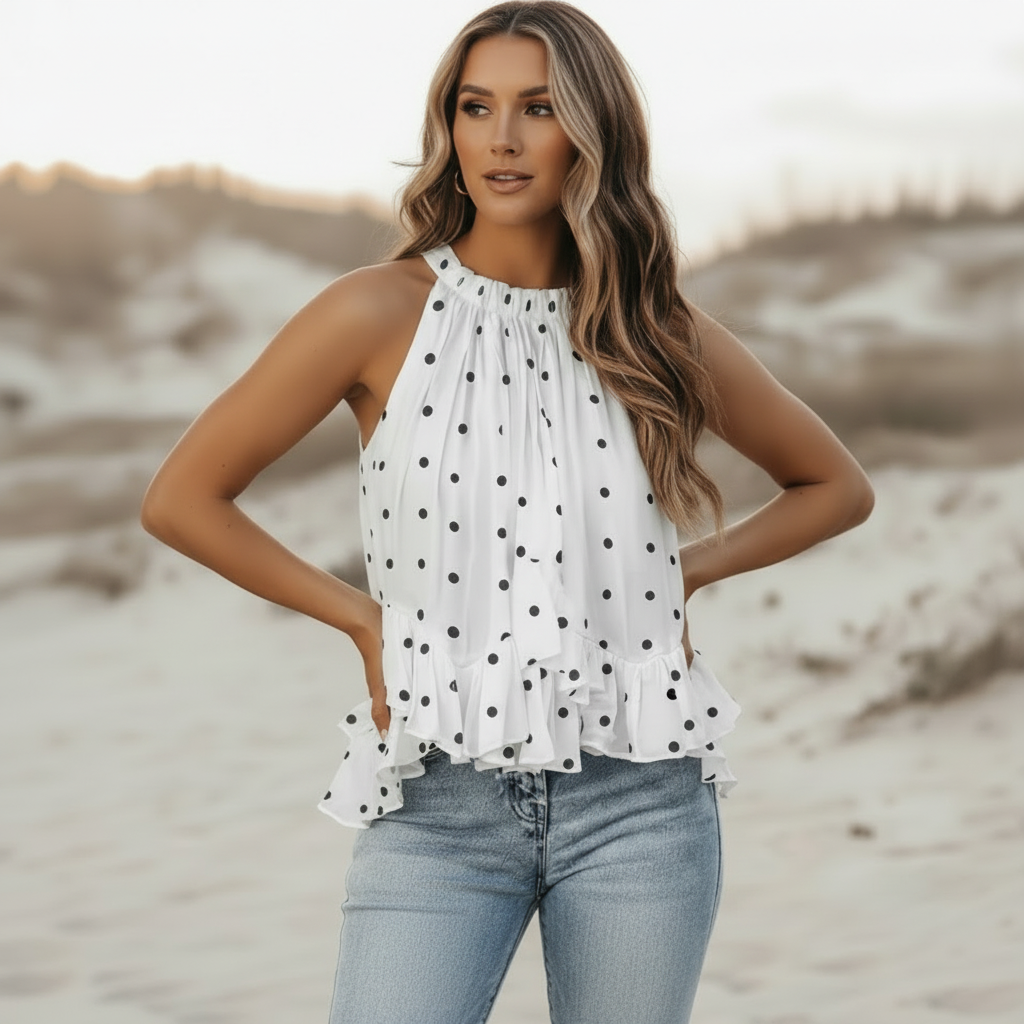 Lightweight boho blouse women casual
