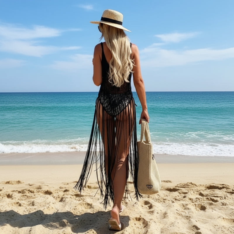 Lightweight boho summer pool wrap