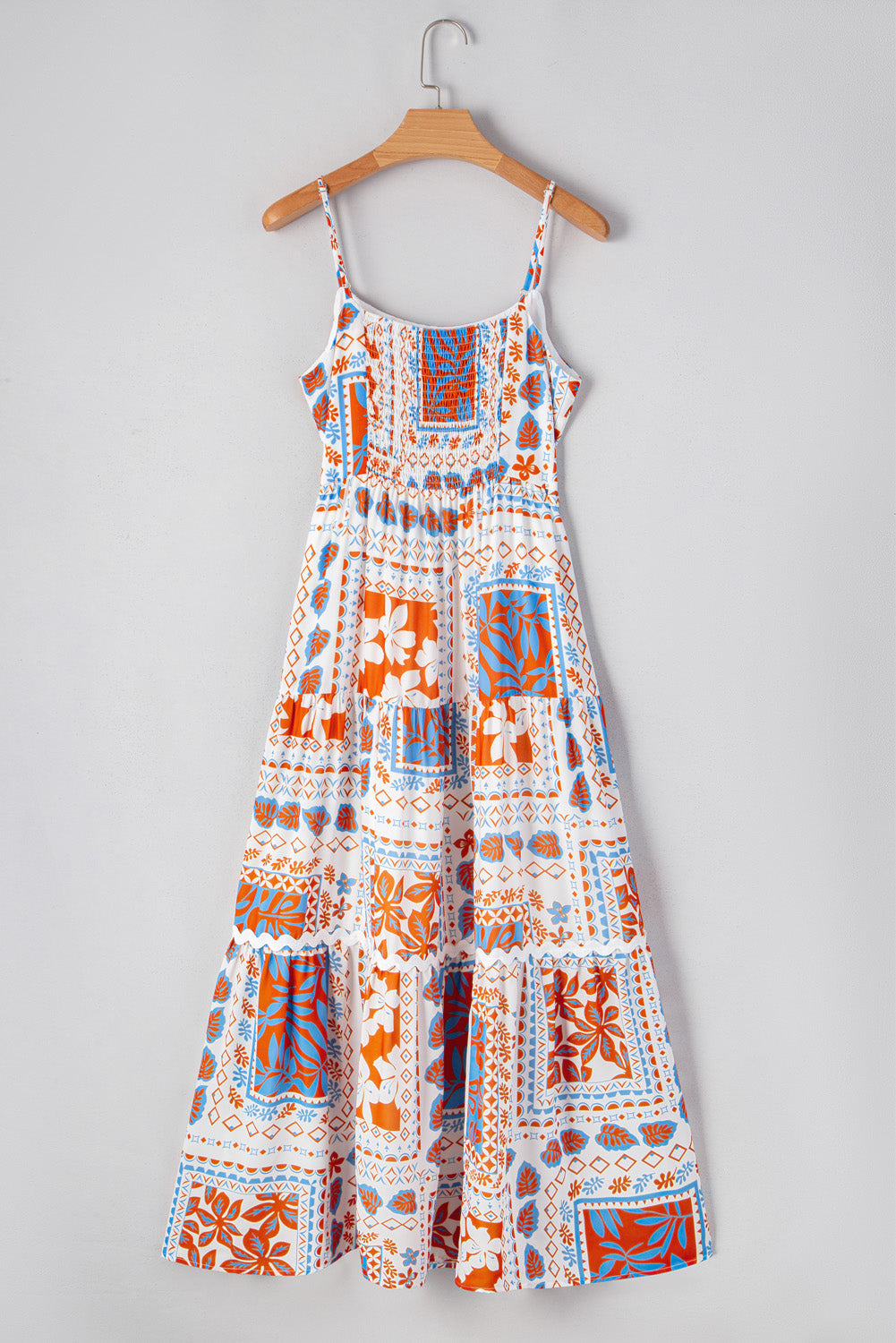 Lightweight boho trim dress side