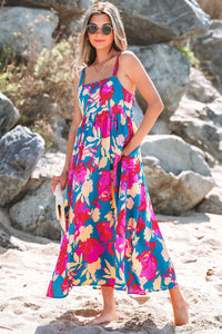 Lightweight cotton sleeveless long dress