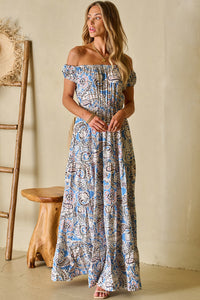 Lightweight off shoulder festival dress