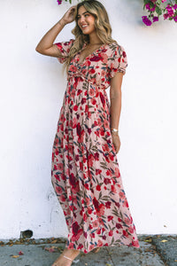 Lightweight summer boho dress detail