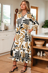 Lightweight summer maxi dress colorful