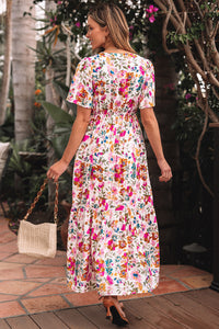 Lightweight summer v-neck dress