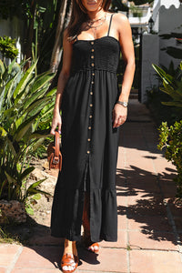 Long bohemian sundress flowing skirt