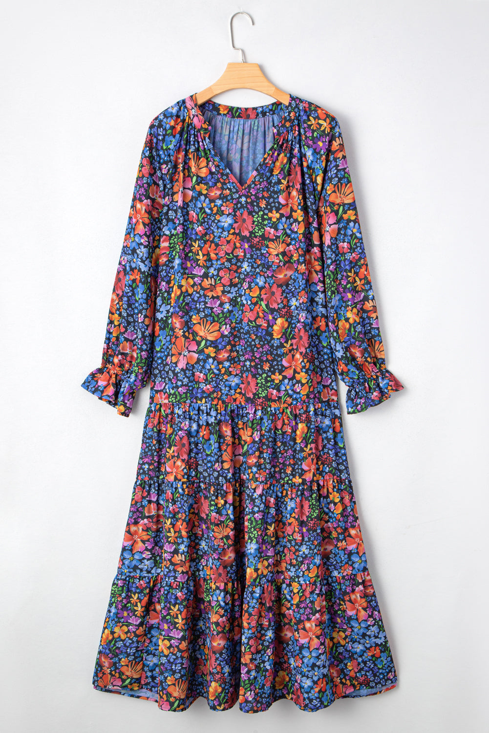 Long boho dress back view