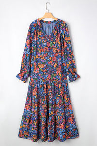 Long boho dress back view