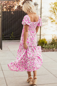 Long sleeve boho flowing gown