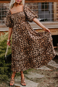 Loose Fit Leopard Summer Dress