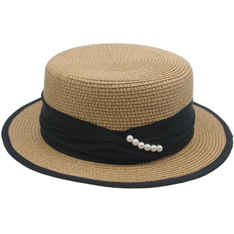Men's Straw Boater Hat