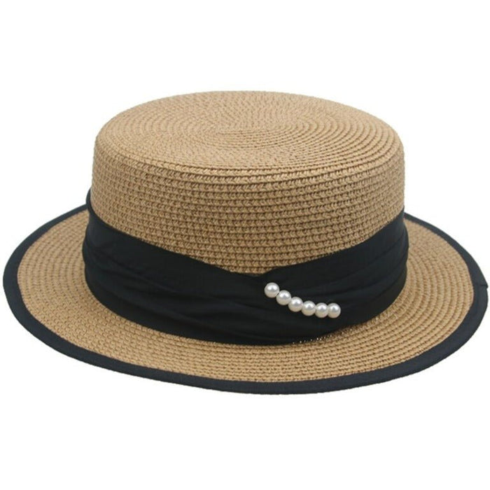 Men's Straw Boater Hat