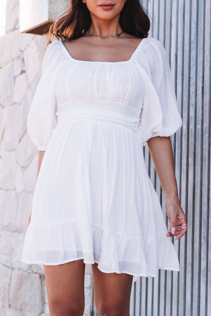 Midi Dress With Ruffles