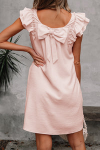 Mini Flutter Sleeve Dress