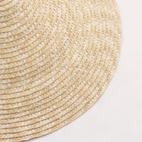 Natural beige bohemian sun hat