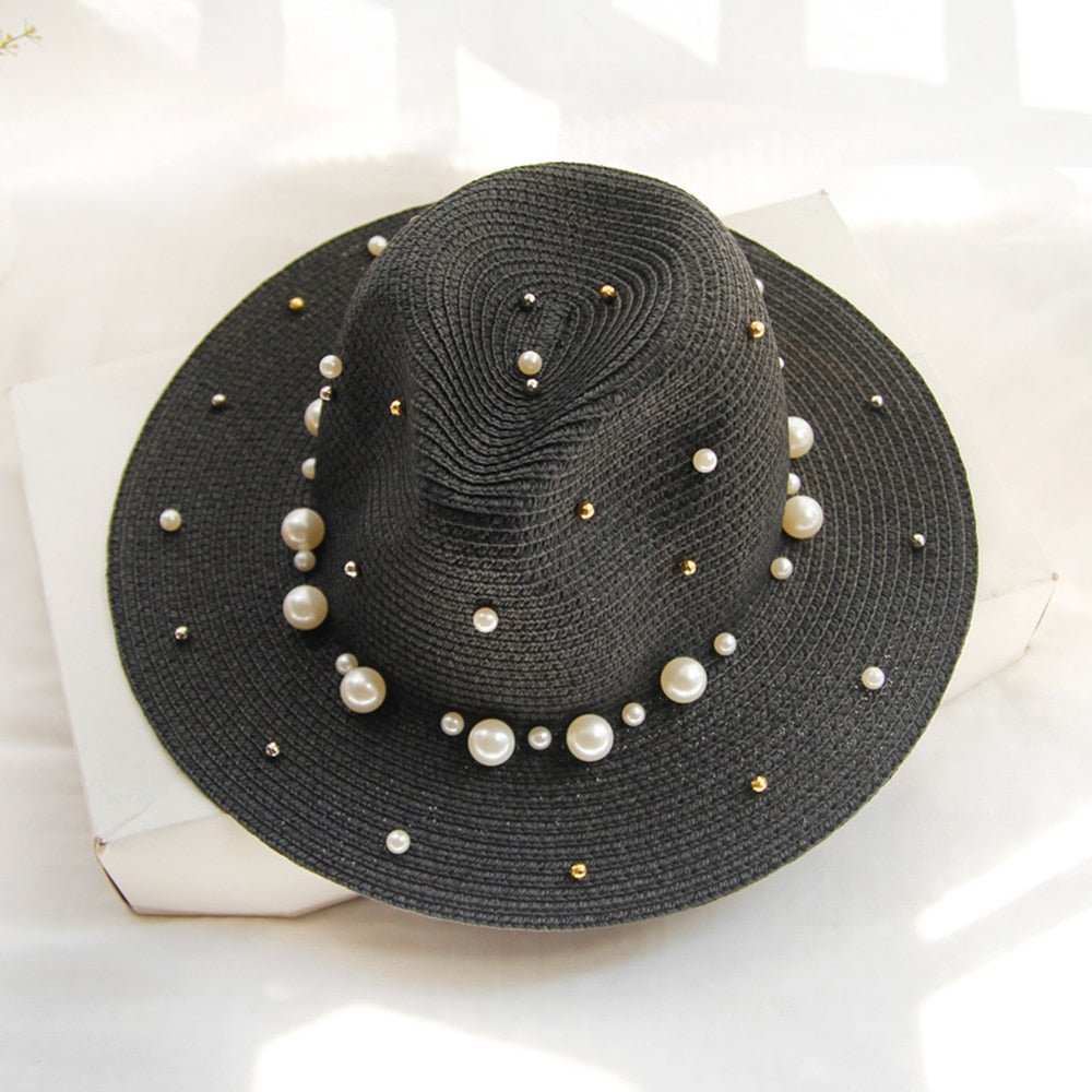 natural beige bohemian woven fedora