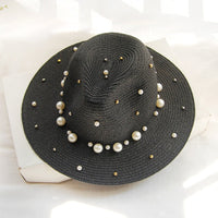 natural beige bohemian woven fedora