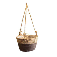 Natural jute macrame pot holder