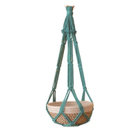 Natural macrame shelf hanger