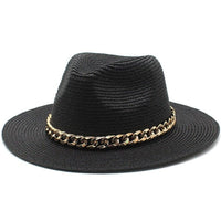 Natural raffia bohemian beach hat