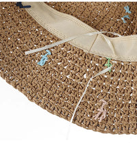 Natural raffia bohemian sun hat