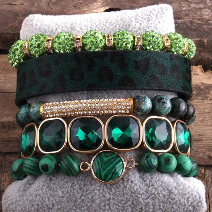 Natural Stone Boho Bangles