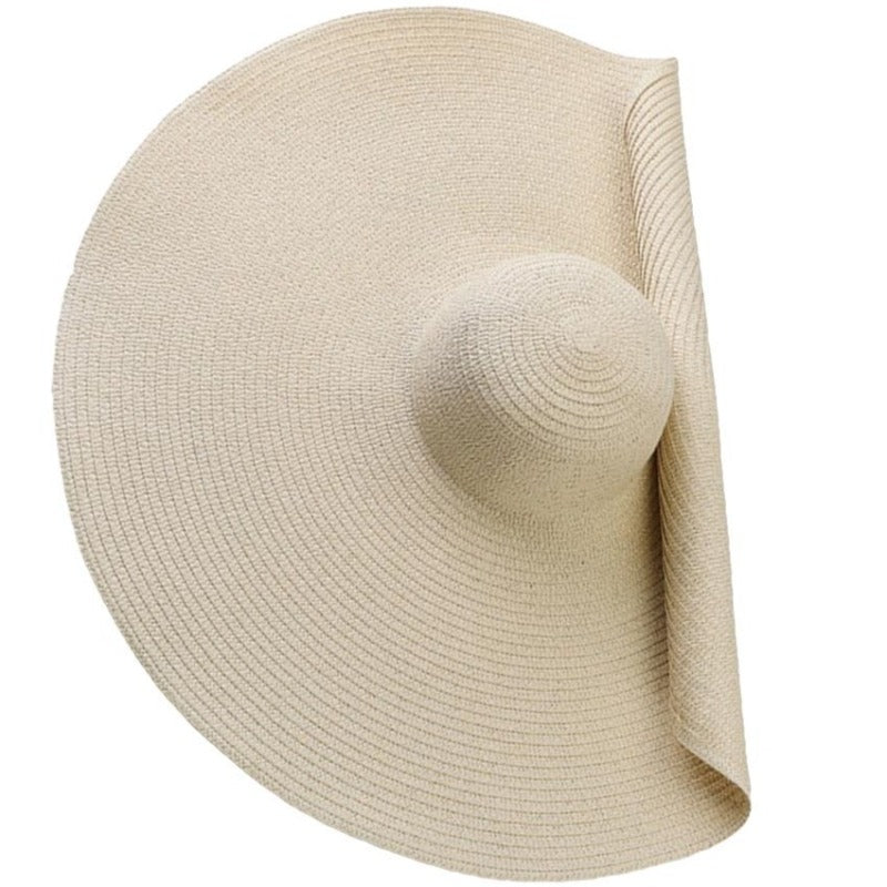Natural straw bohemian beach hat