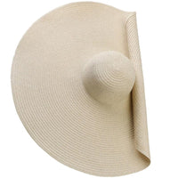 Natural straw bohemian beach hat